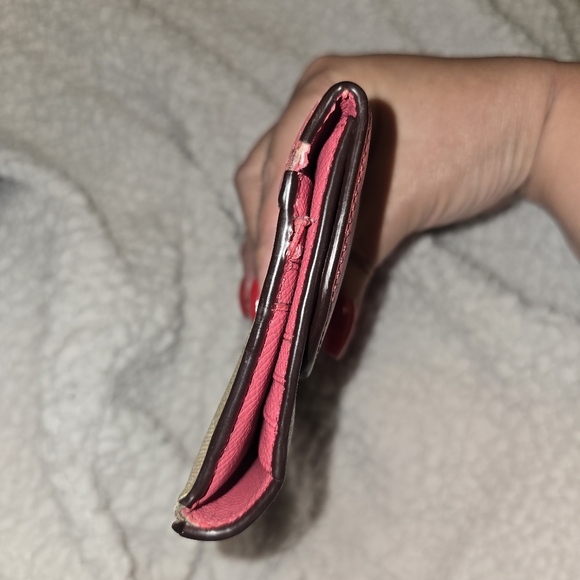 Coach Pink Tan Signature Wallet Snap - Picture 2 of 4